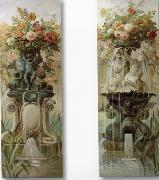 Floral, beautiful classical still life of flowers.098 unknow artist